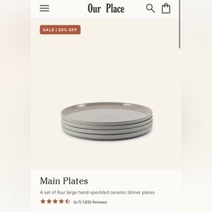 NEW Our Place Main Plates